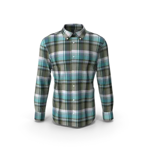 kemeja flannel, foto 1