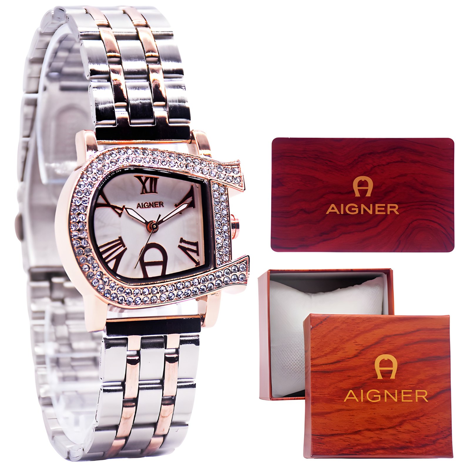 Aigner Acerra 241013 Diamond Rosegold Black D3,2cm, foto 1